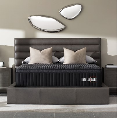 INTELLIQUBE Distinction mattress in a bedroom