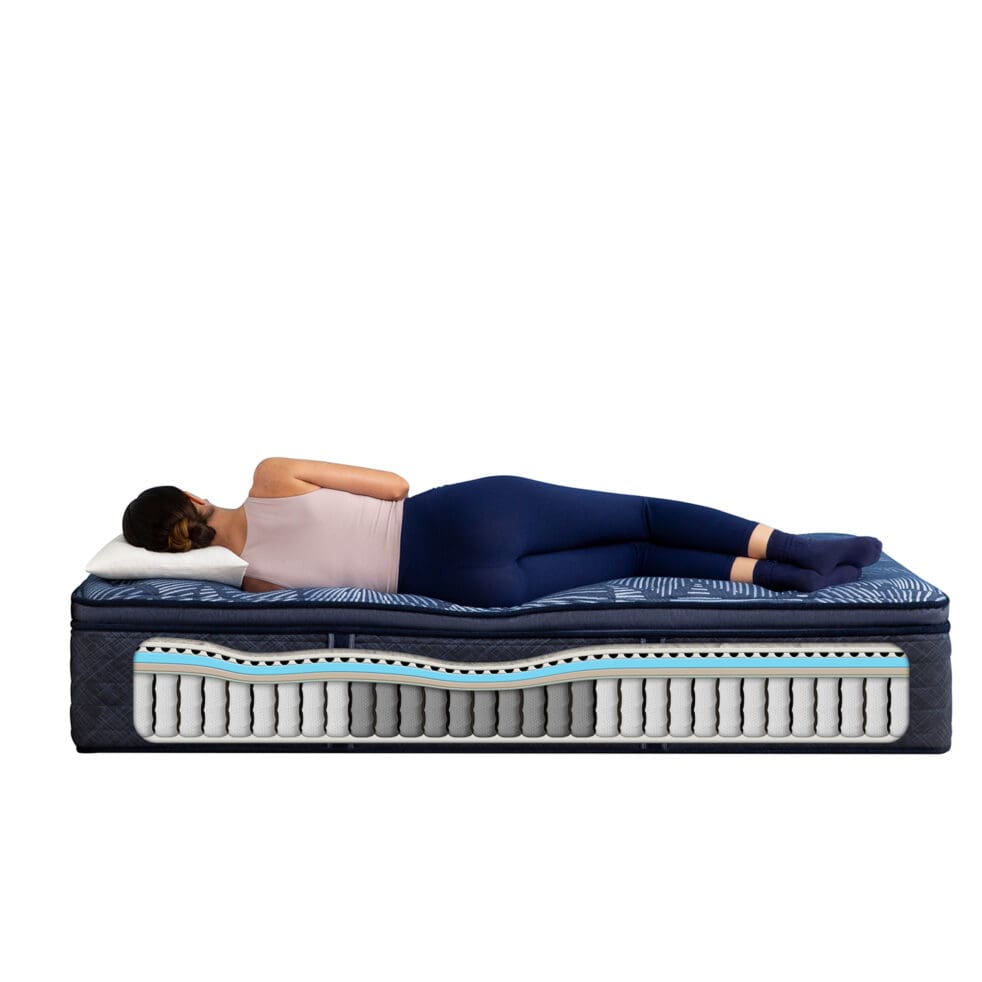 Serta Perfect Sleeper Cobalt Calm 15" Plush Pillow Top - Image 8